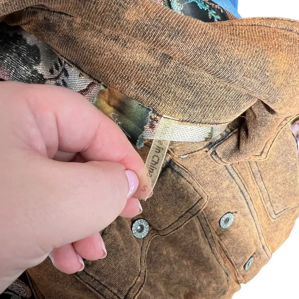 Aratta Silent Journey Coolness Floral Jacquard Sleeve Oversized Shacket Small - Picture 12 of 14